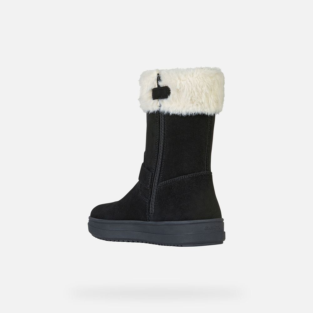 Botas Geox Menina Pretas - Rebecca Wpf - EJBUH2916